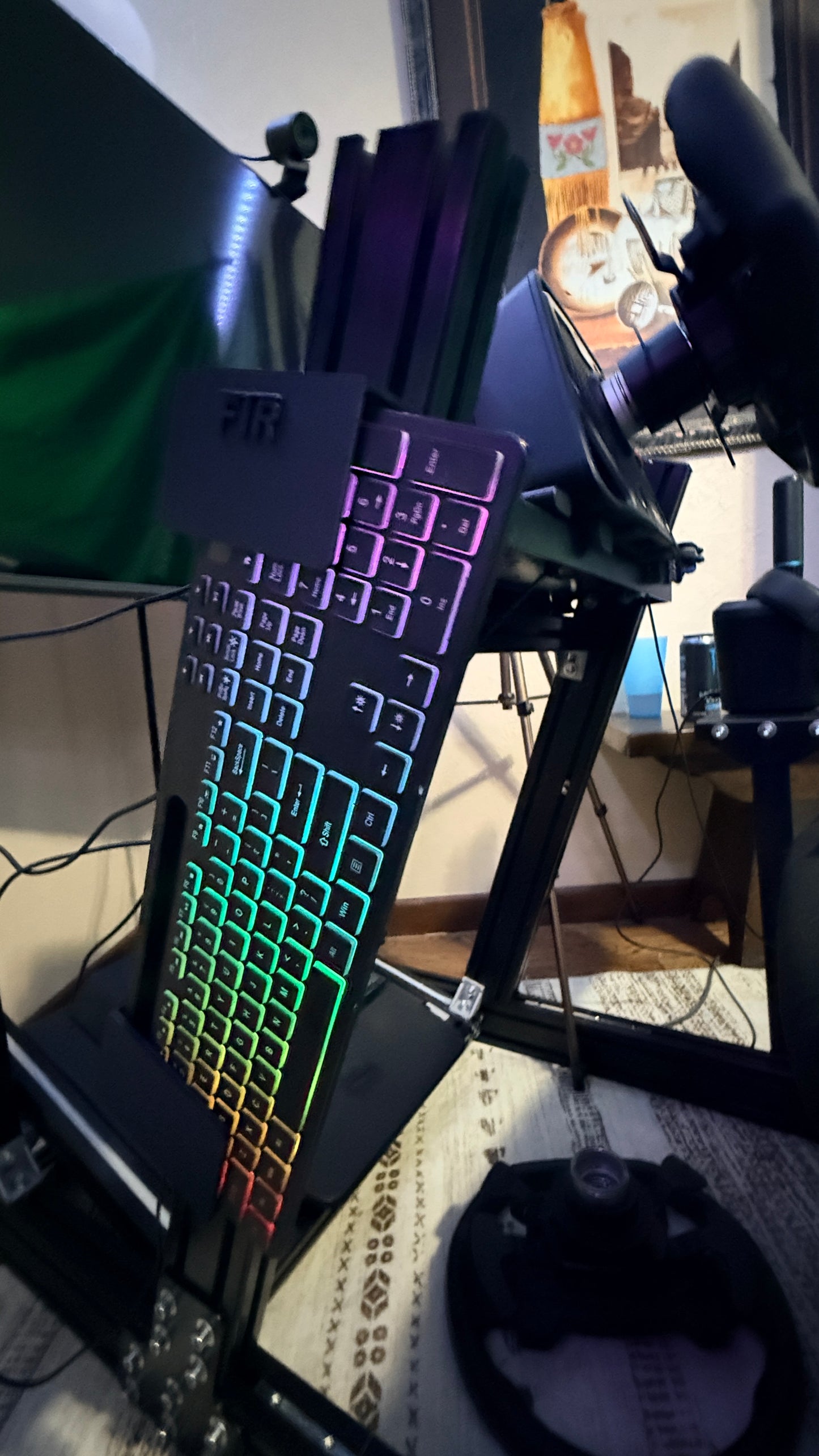 Sim Racing rig keyboard mount FTR (Left Side)