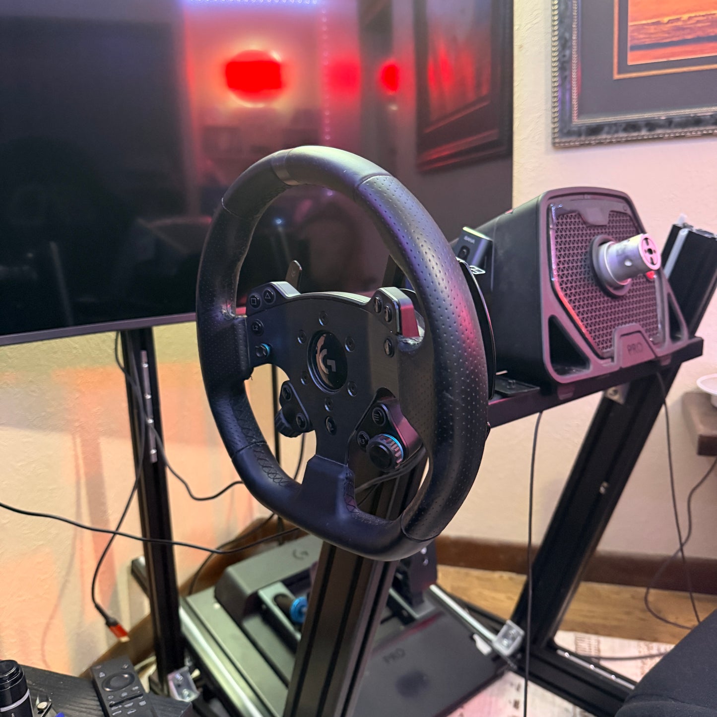 Sim racing Wheel Mount for Logitech G pro and RS50 Direct Drive