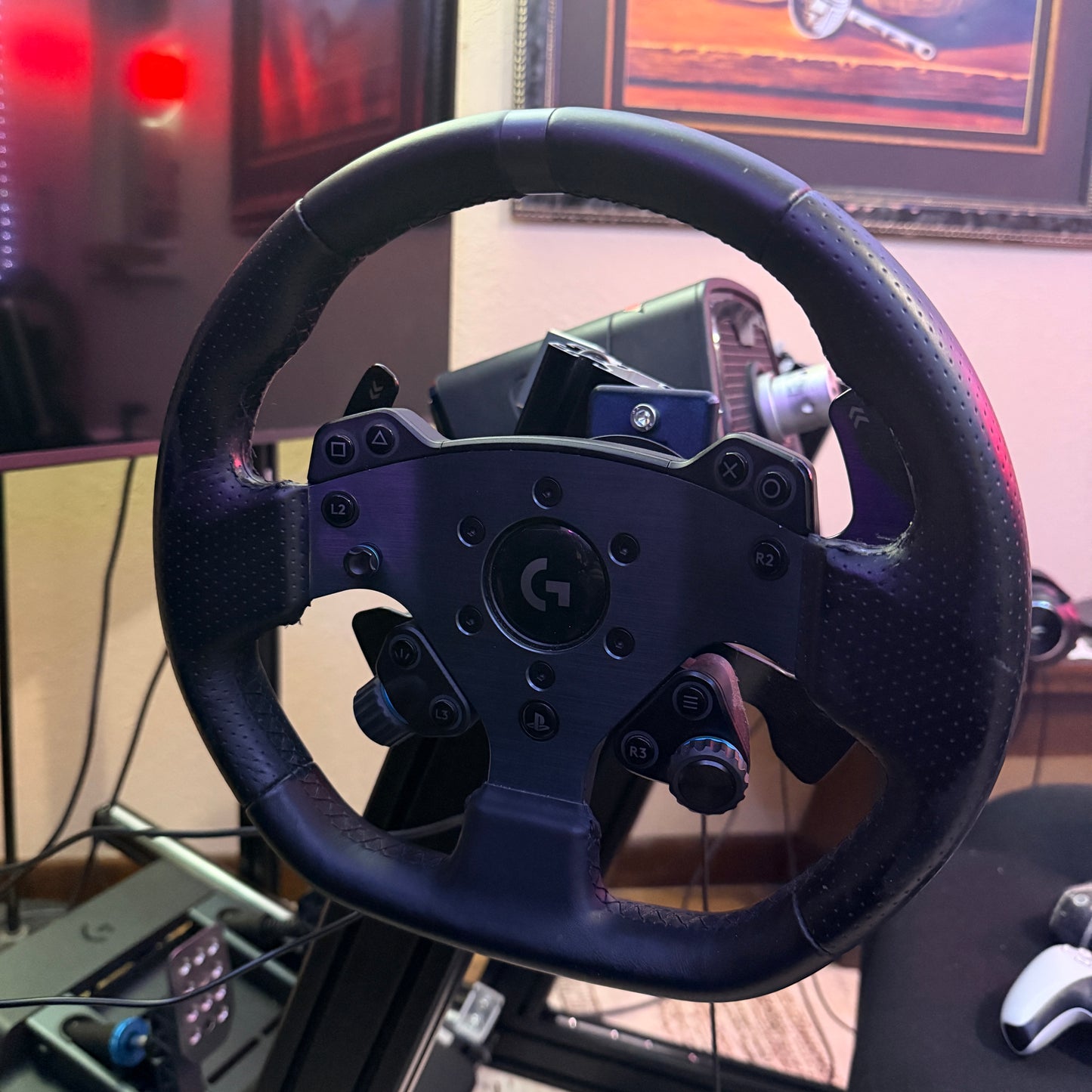 Sim racing Wheel Mount for Logitech G pro and RS50 Direct Drive